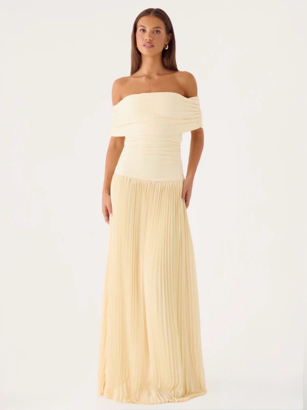 NWT PEPPERMAYO BUTTER YELLOW MAXI DRESS - Picture 4 of 6